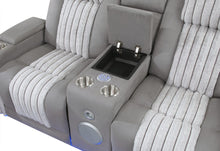 Load image into Gallery viewer, Global Furniture U8000 Grey Pwr Rec Sofa/Pwr Con Rec Loveseat/Pwr Recliner W/Phr