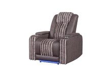 Load image into Gallery viewer, Global Furniture U8000 Brown Power Recliner W/ Power Headrest &amp; Led Light