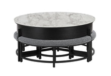 Load image into Gallery viewer, Global Furniture T42 Black Coffee Table With 3 Stools