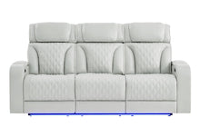 Load image into Gallery viewer, Global Furniture U8611 Blanche Silver Pwr Rec Sofa With Phr And Led