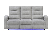 Load image into Gallery viewer, Global Furniture U6611 Grey 15 Power Reclining Sofa With Led
