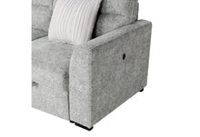 Load image into Gallery viewer, Global Furniture U9401 Nickel Sofa Bed Sectional With 3 Pillows
