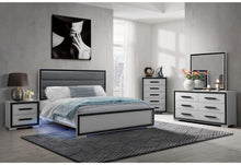 Load image into Gallery viewer, Global Furniture Amelia Grey Black Ns Nightstand