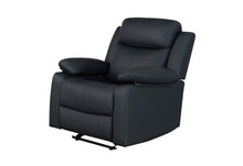 Load image into Gallery viewer, Global Furniture U6026 Black Pu 72A Glider Recliner With Led