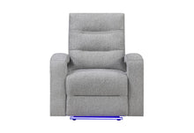 Load image into Gallery viewer, Global Furniture U6611 Grey 15 Power Recliner With Led