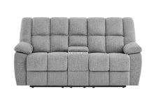 Load image into Gallery viewer, Global Furniture U6000 Smoke Console Reclining Loveseat