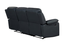 Load image into Gallery viewer, Global Furniture U6026 Black Pu 72A Reclining Sofa With Led