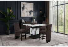 Load image into Gallery viewer, Global Furniture D12 Bar Table And 6 D12 Brown Bar Stools