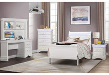Load image into Gallery viewer, Global Furniture Charlie White Twin Bed, Dresser, Mirror And Nightstand
