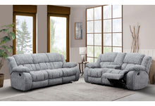Load image into Gallery viewer, Global Furniture U250 Grey Console Reclining Loveseat