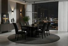 Load image into Gallery viewer, Global Furniture D03 Dining Table +6 D03 Dining Chairs Black