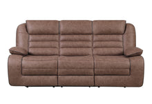 Load image into Gallery viewer, Global Furniture U2250 Brown Reclining Sofa
