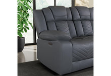 Load image into Gallery viewer, Global Furniture U7068 Grey 10 Pwr Rec Sofa/Pwr Con Rec Loveseat With Led