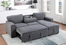 Load image into Gallery viewer, Global Furniture U0203 Light Grey Reversible Sofa Bed