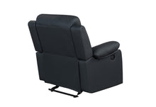 Load image into Gallery viewer, Global Furniture U6026 Black Pu 72A Glider Recliner With Led