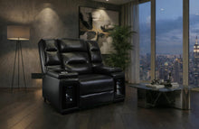 Load image into Gallery viewer, Global Furniture Mvp Blanche Black Power Recliner With Power Headrest
