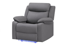 Load image into Gallery viewer, Global Furniture U6026 Grey Pu 46A Glider Recliner With Led