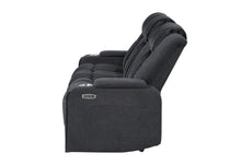 Load image into Gallery viewer, Global Furniture U8000 Black Pwr Rec Sofa W/Phr, Ddt, Reading Light &amp; Led Light