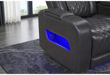 Load image into Gallery viewer, Global Furniture U8611 Blanche Charcoal P2 Pwr Rec Sofa/Pwr Console Rec Loveseat