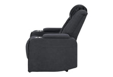 Load image into Gallery viewer, Global Furniture U8000 Black Power Recliner W/ Power Headrest &amp; Led Light