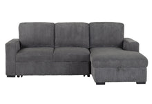 Load image into Gallery viewer, Global Furniture U2660 Grey L Sofa Bed Sectional Without Pullout