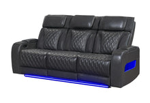 Load image into Gallery viewer, Global Furniture U8611 Blanche Charcoal Power Reclining Sofa With Phr And Led