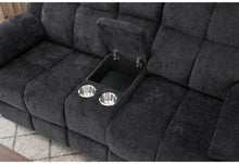 Load image into Gallery viewer, Global Furniture U6000 Black Reclining Sofa/Console Reclining Loveseat/Recliner