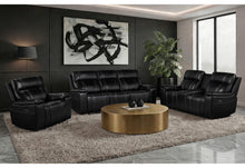 Load image into Gallery viewer, Global Furniture U8880 Black Leather Pwr Rec Sofa/Pwr Console Rec Loveseat/Pwr Recliner