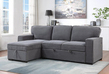 Load image into Gallery viewer, Global Furniture U0203 Light Grey Reversible Sofa Bed