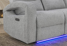 Load image into Gallery viewer, Global Furniture U6611 Grey 15 Pwr Rec Sofa/Pwr Console Rec Loveseat/Power Recliner