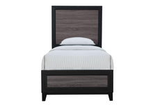 Load image into Gallery viewer, Global Furniture Lisbon Grey And Black Twin Bed