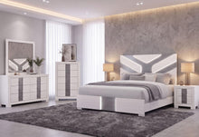 Load image into Gallery viewer, Global Furniture Optimus Wht King Bed Group