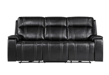 Load image into Gallery viewer, Global Furniture U8880 Black Leather Power Reclining Sofa