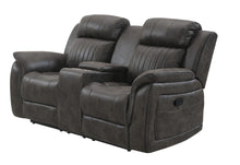 Load image into Gallery viewer, Global Furniture U8517 Grey Console Reclining Loveseat