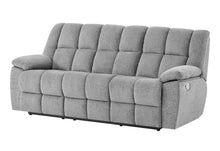 Load image into Gallery viewer, Global Furniture U6000 Smoke Reclining Sofa