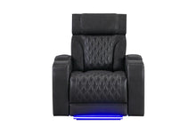 Load image into Gallery viewer, Global Furniture U8611 Blanche Charcoal Power Recliner With Power Headrest And Led