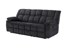 Load image into Gallery viewer, Global Furniture U6000 Black Reclining Sofa
