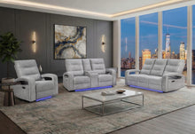 Load image into Gallery viewer, Global Furniture U6611 Grey 15 Pwr Rec Sofa/Pwr Console Rec Loveseat/Power Recliner