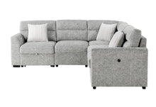 Load image into Gallery viewer, Global Furniture U9401 Nickel Sofa Bed Sectional With 3 Pillows