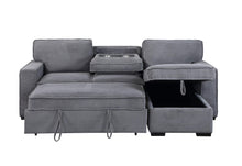 Load image into Gallery viewer, Global Furniture U0203 Light Grey Reversible Sofa Bed
