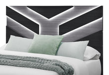 Load image into Gallery viewer, Global Furniture Optimus Black Full Bed, Dresser, Mirror And Nightstand