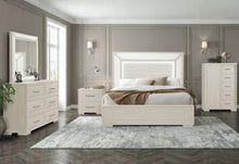 Load image into Gallery viewer, Global Furniture Clara Beige Upholstered Mirror