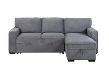 Load image into Gallery viewer, Global Furniture U0203 Light Grey Reversible Sofa Bed