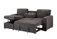 Load image into Gallery viewer, Global Furniture U0203 Dark Grey Reversible Pull Out Sofa Bed
