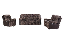 Load image into Gallery viewer, Global Furniture U6028 Brown Reclining Sofa/Console Reclining Loveseat/Glider Recliner