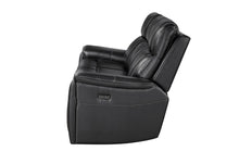 Load image into Gallery viewer, Global Furniture U8880 Black Leather Power Reclining Sofa