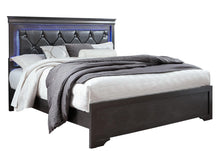 Load image into Gallery viewer, Global Furniture Pompei Metallic Grey Queen Bed With Led