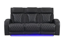 Load image into Gallery viewer, Global Furniture U8611 Blanche Charcoal Power Reclining Sofa With Phr And Led
