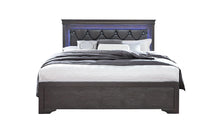 Load image into Gallery viewer, Global Furniture Pompei Metallic Grey Queen Bed With Led