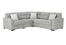 Load image into Gallery viewer, Global Furniture U9401 Nickel Sofa Bed Sectional With 3 Pillows